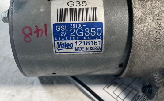2019-2023 GENESIS G70 ENGINE IGNITION STARTER MOTOR 12V 88K MILES 2.0L