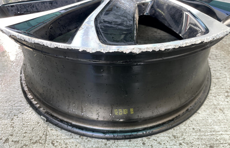 Load image into Gallery viewer, MAZDA CX-5 19x7 ALUMINUM 5 ANGLED SPOKE WHEEL RIM BLACK MACHINED 22-24 # 113804
