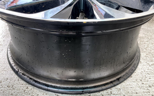 MAZDA CX-5 19x7 ALUMINUM 5 ANGLED SPOKE WHEEL RIM BLACK MACHINED 22-24