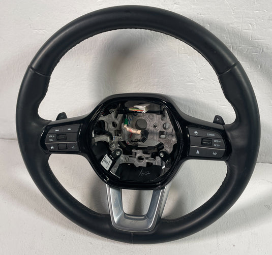 2023-2025 HONDA PILOT STEERING WHEEL BLACK LEATHER W/ CONTROL SWITCHES