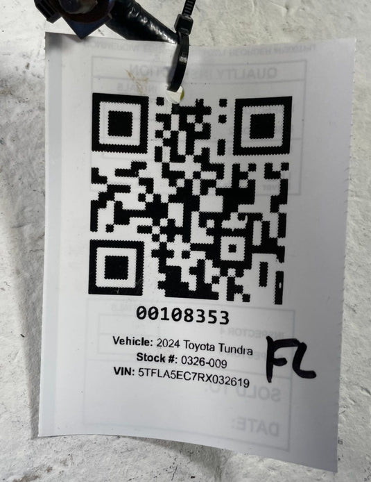 22-26 TOYOTA TUNDRA SEQUOIA FRONT LEFT DRIVER SIDE SEAT AIRBAG AIR BAG