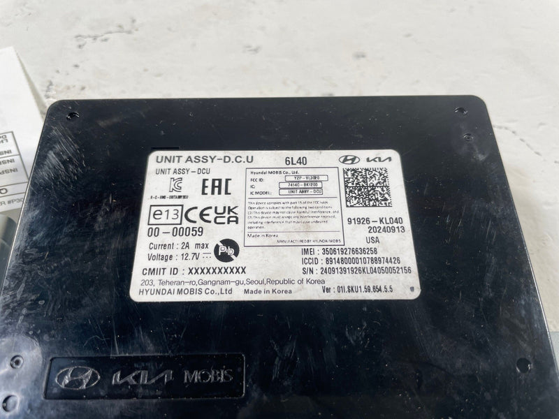 Load image into Gallery viewer, 2023-2025 HYUNDAI IONIQ 6 DCU DATA CONNECTIVITY CONTROL MODULE UNIT # 109807
