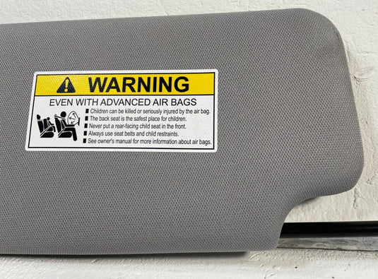 2025-2026 ACURA ADX FRONT RIGHT PASSENGER SIDE SUN VISOR SUNVISOR GREY