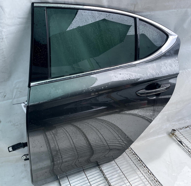 Load image into Gallery viewer, GENESIS G70 REAR LEFT DRIVER SIDE DOOR ASSEMBLY GRAY (NCM) 2019-2026 # 113932

