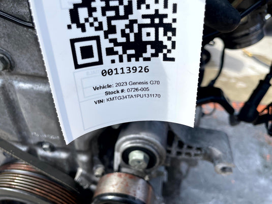 GENESIS G70 AWD AUTO ENGINE MOTOR ASSEMBLY AUTOMATIC 2.0L 2019-2023
