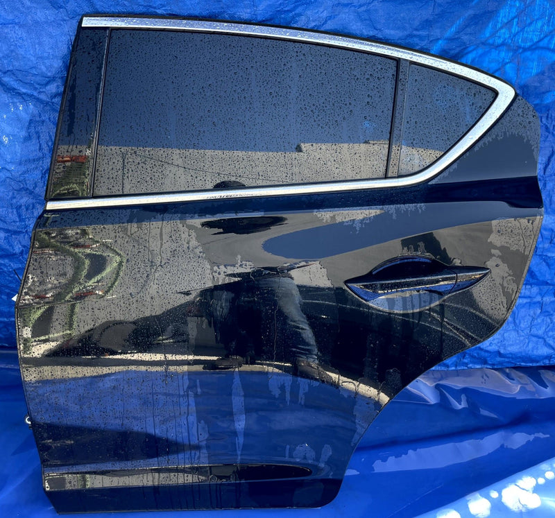 Load image into Gallery viewer, ACURA ILX REAR LEFT DRIVER SIDE DOOR ASSEMBLY BLACK (NH893P) 2016-2022 # 107082
