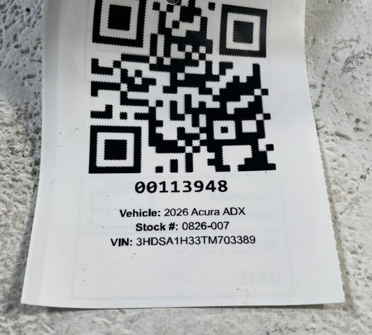 2025 - 2026 ACURA ADX LOWER ENGINE MOTOR TORQUE ROD MOUNT BRACKET