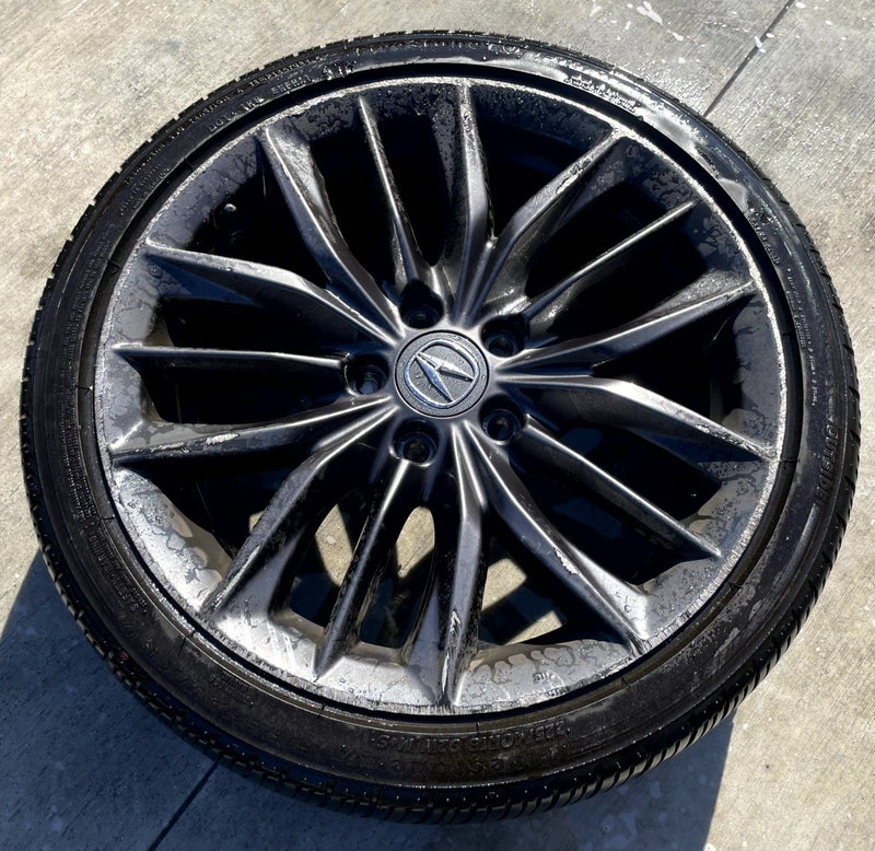 Load image into Gallery viewer, ACURA ILX 18x7-1/2 15 SPOKE CHARCOAL ALLOY WHEEL W/TIRE (ONLY#1) 19-22 # 107088
