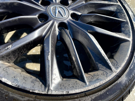 ACURA ILX 18x7-1/2 15 SPOKE CHARCOAL ALLOY WHEEL W/TIRE (ONLY#1) 19-22 # 107088