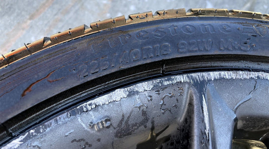 ACURA ILX 18x7-1/2 15 SPOKE CHARCOAL ALLOY WHEEL W/TIRE (ONLY#1) 19-22 # 107088