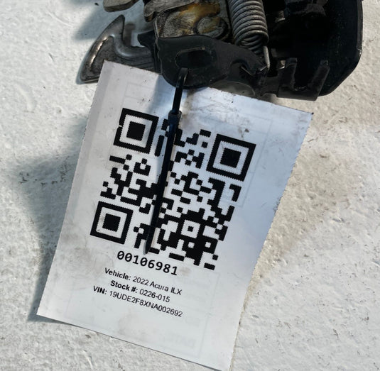 19-22 ACURA ILX FRONT HOOD BONNET LATCH LOCK ACTUATOR W/ RELEASE CABLE