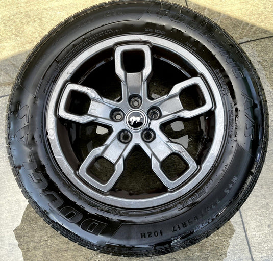 FORD BRONCO SPORT 17x7J ET37.5 5 SPOKE ALLOY WHEEL RIM W/TIRE 2021-2025 