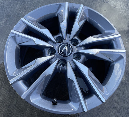 ACURA ADX 18X7 5 DOUBLE SPOKE GRAY METALLIC ALLOY WHEEL RIM 2025-2026