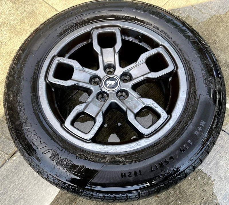 Load image into Gallery viewer, FORD BRONCO SPORT 17x7J ET37.5 5 SPOKE ALLOY WHEEL RIM W/TIRE 2021-2025 # 111619
