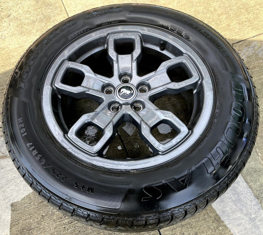 FORD BRONCO SPORT 17x7J ET37.5 5 SPOKE ALLOY WHEEL RIM W/TIRE 2021-2025