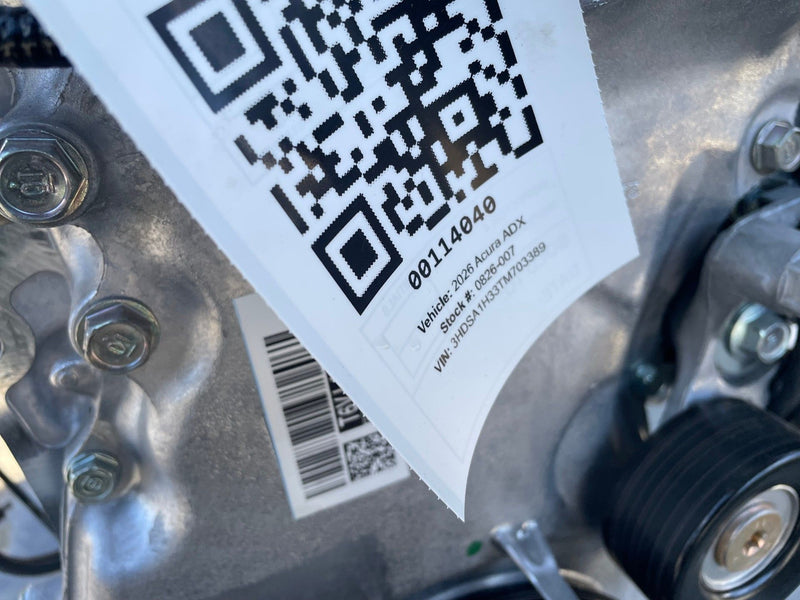 Load image into Gallery viewer, ACURA ADX FWD ENGINE MOTOR ASSEMBLY AUTOMATIC 1.5L 2K MILES 2026 # 114040
