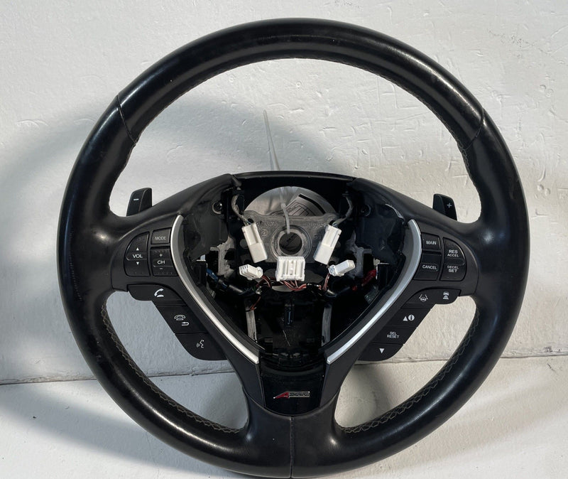 Load image into Gallery viewer, 2019-2022 ACURA ILX FRONT STEERING COLUMN WHEEL LEATHER W/ SWITCH BUTTON #107040
