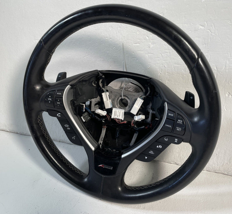 Load image into Gallery viewer, 2019-2022 ACURA ILX FRONT STEERING COLUMN WHEEL LEATHER W/ SWITCH BUTTON #107040
