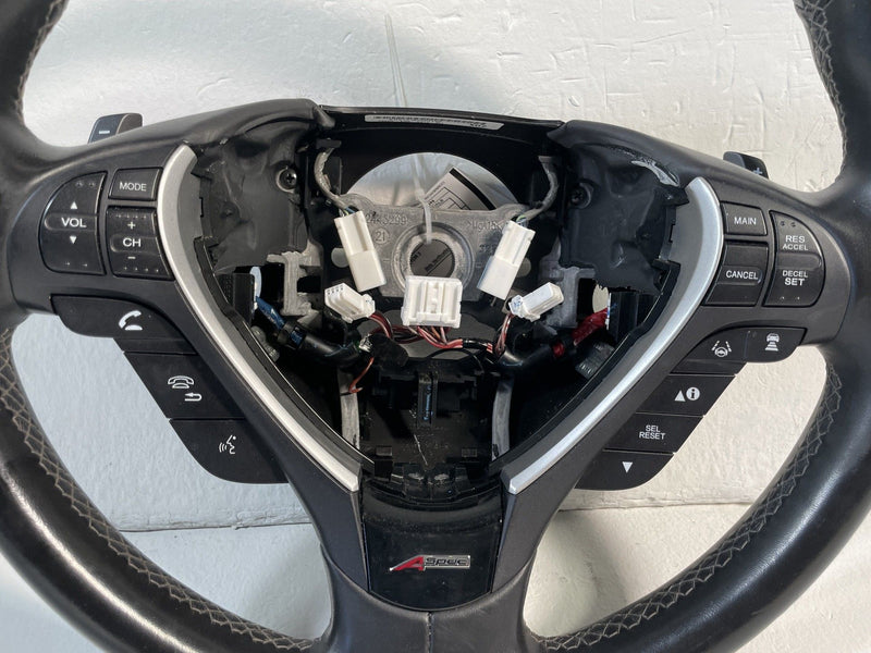 Load image into Gallery viewer, 2019-2022 ACURA ILX FRONT STEERING COLUMN WHEEL LEATHER W/ SWITCH BUTTON #107040
