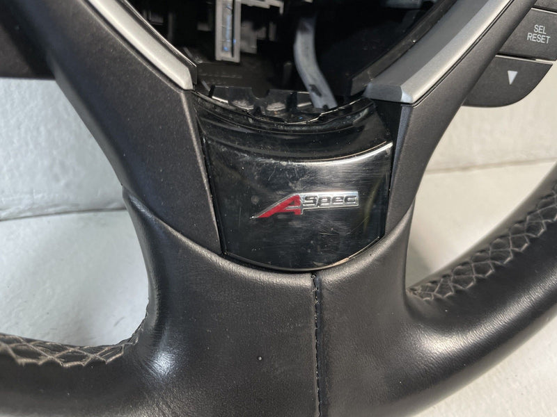 Load image into Gallery viewer, 2019-2022 ACURA ILX FRONT STEERING COLUMN WHEEL LEATHER W/ SWITCH BUTTON #107040
