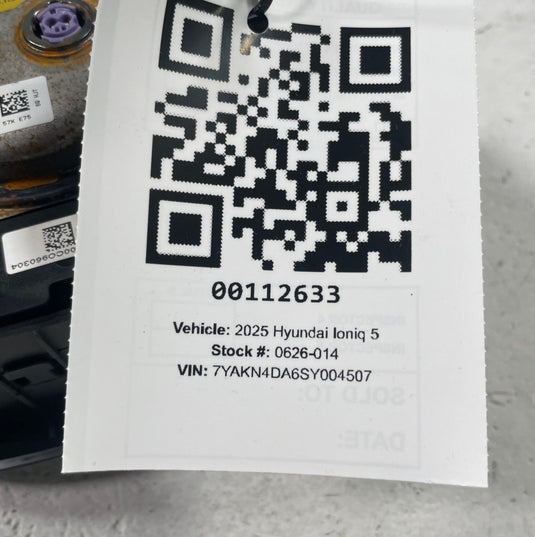 2025-2026 HYUNDAI IONIQ 5 FRONT LEFT SIDE STEERING WHEEL AIRBAG AIR BAG