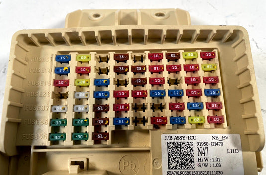 2022-24 HYUNDAI IONIQ 5 SE DASH DASHBOARD FUSE RELAY JUNCTION BOX BLOCK