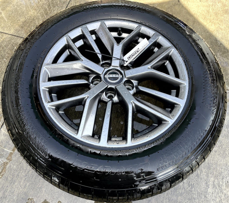 Load image into Gallery viewer, NISSAN ROGUE S 17x7-1/2 15 SPOKE SILVER ALLOY WHEEL RIM W/TIRE 2021-2025 #111707

