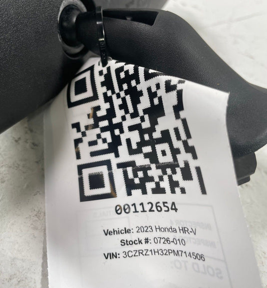 23-26 HONDA HR-V FRONT INTERIOR REAR VIEW MIRROR W/O AUTO DIMMING BLACK