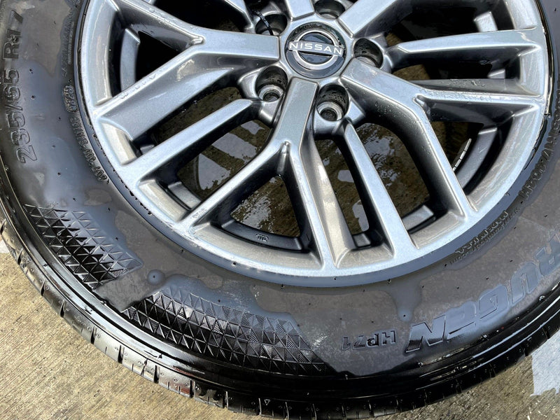 Load image into Gallery viewer, NISSAN ROGUE S 17x7-1/2 15 SPOKE SILVER ALLOY WHEEL RIM W/TIRE 2021-2025 #111705
