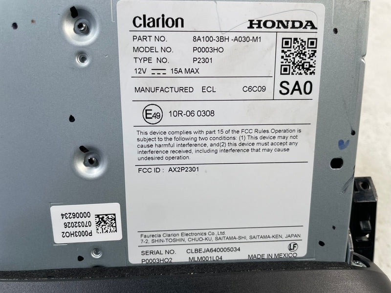 Load image into Gallery viewer, 2025 - 2026 ACURA ADX DASH RADIO RECEIVER INFORMATION DISPLAY SCREEN # 114015
