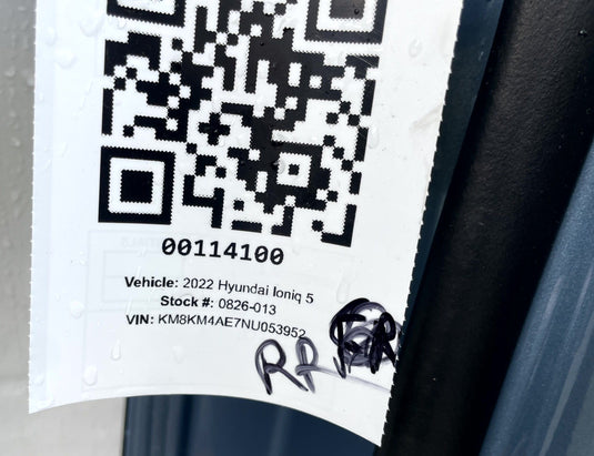 HYUNDAI IONIQ 5 REAR RIGHT SIDE DOOR SHELL ASSEMBLY BLUE (U3P) 2022-2024