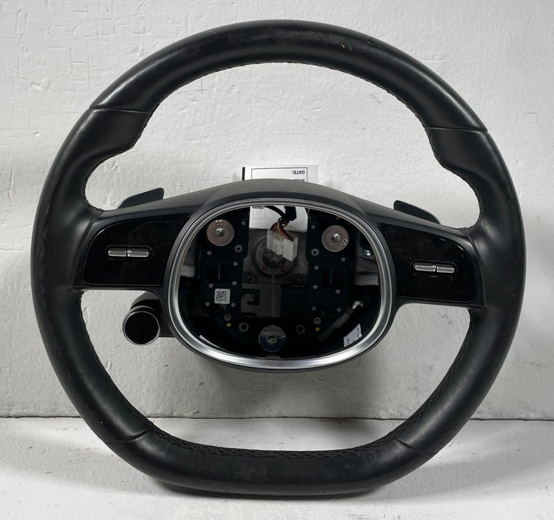 Load image into Gallery viewer, 2022-2024 HYUNDAI IONIQ 5 STEERING COLUMN WHEEL LEATHER W/ SWITCH BLACK # 108609
