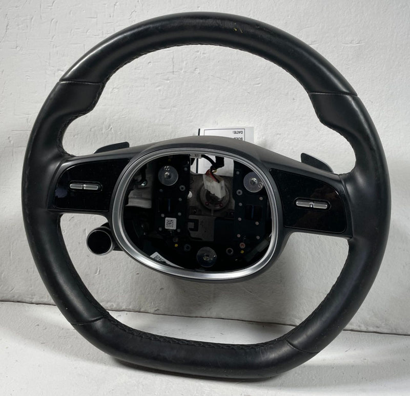 Load image into Gallery viewer, 2022-2024 HYUNDAI IONIQ 5 STEERING COLUMN WHEEL LEATHER W/ SWITCH BLACK # 108609
