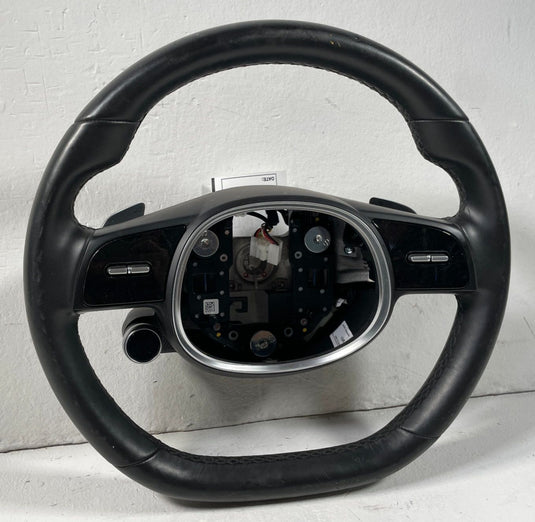 2022-2024 HYUNDAI IONIQ 5 STEERING COLUMN WHEEL LEATHER W/ SWITCH BLACK