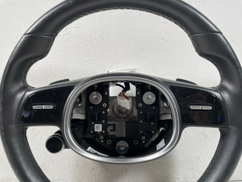 Load image into Gallery viewer, 2022-2024 HYUNDAI IONIQ 5 STEERING COLUMN WHEEL LEATHER W/ SWITCH BLACK # 108609
