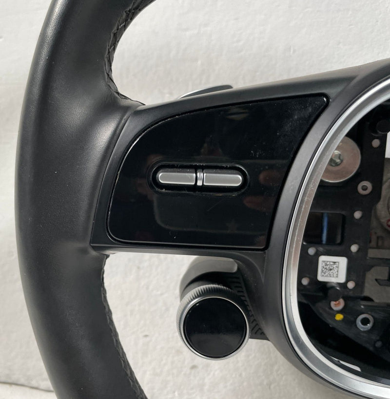 Load image into Gallery viewer, 2022-2024 HYUNDAI IONIQ 5 STEERING COLUMN WHEEL LEATHER W/ SWITCH BLACK # 108609
