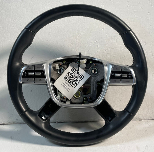 2020-25 KIA TELLURIDE STEERING WHEEL BLACK LEATHER W/ CONTROL SWITCHES