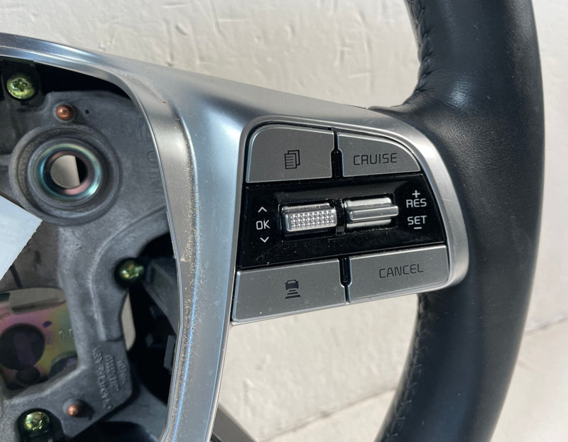 Load image into Gallery viewer, 2020-25 KIA TELLURIDE STEERING WHEEL BLACK LEATHER W/ CONTROL SWITCHES #107146
