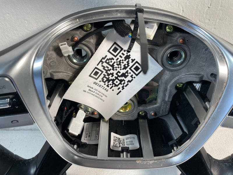 Load image into Gallery viewer, 2020-25 KIA TELLURIDE STEERING WHEEL BLACK LEATHER W/ CONTROL SWITCHES #107146
