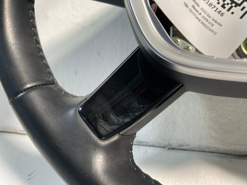 Load image into Gallery viewer, 2020-25 KIA TELLURIDE STEERING WHEEL BLACK LEATHER W/ CONTROL SWITCHES #107146
