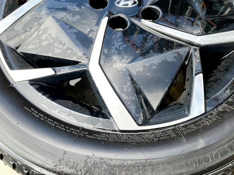 Load image into Gallery viewer, HYUNDAI IONIQ 5 19x7.5 GLOSS BLACK ALLOY WHEEL RIM W/TIRE (ONLY#1) 22-24 #114108
