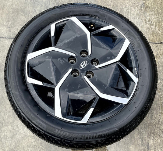 HYUNDAI IONIQ 5 19x7.5 GLOSS BLACK ALLOY WHEEL RIM W/TIRE (ONLY#1) 22-24 #114109