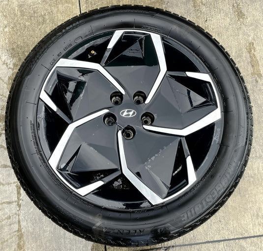 HYUNDAI IONIQ 5 19x7.5 GLOSS BLACK ALLOY WHEEL RIM W/TIRE (ONLY#1) 22-24 #114112
