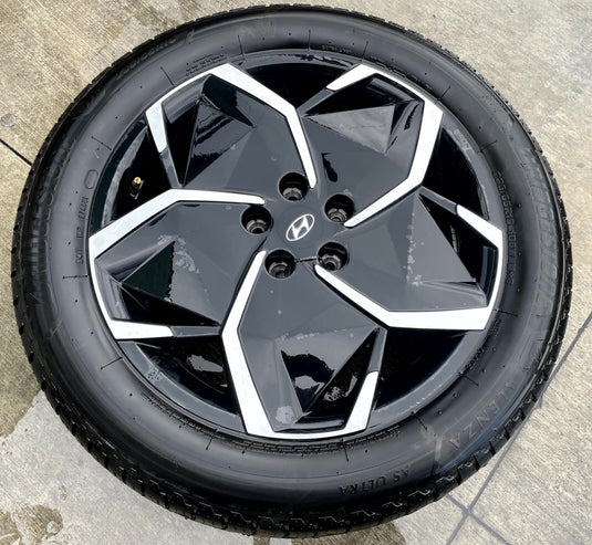 HYUNDAI IONIQ 5 19x7.5 GLOSS BLACK ALLOY WHEEL RIM W/TIRE (ONLY#1) 22-24 #114112
