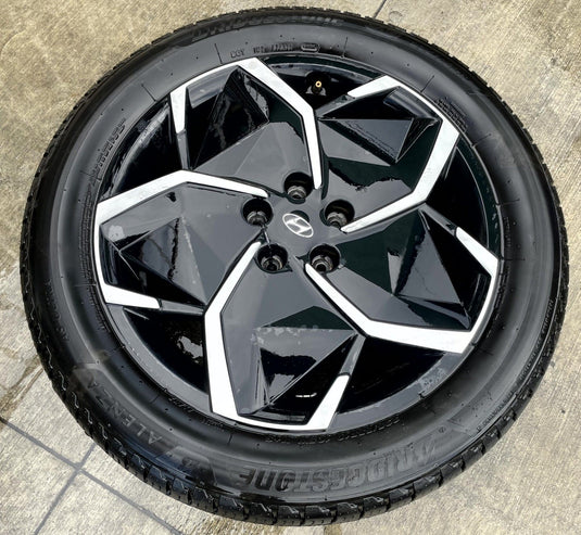 HYUNDAI IONIQ 5 19x7.5 GLOSS BLACK ALLOY WHEEL RIM W/TIRE (ONLY#1) 22-24 #114112