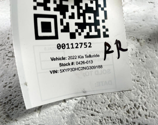 2020 - 2025 KIA TELLURIDE AWD REAR RIGHT SIDE ABS WHEEL SPEED SENSOR
