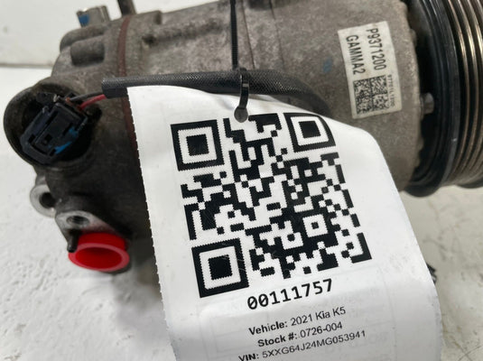 21-24 KIA K5 A/C AIR CONDITIONER COMPRESSOR & CLUTCHE 97701L1200 1.6L