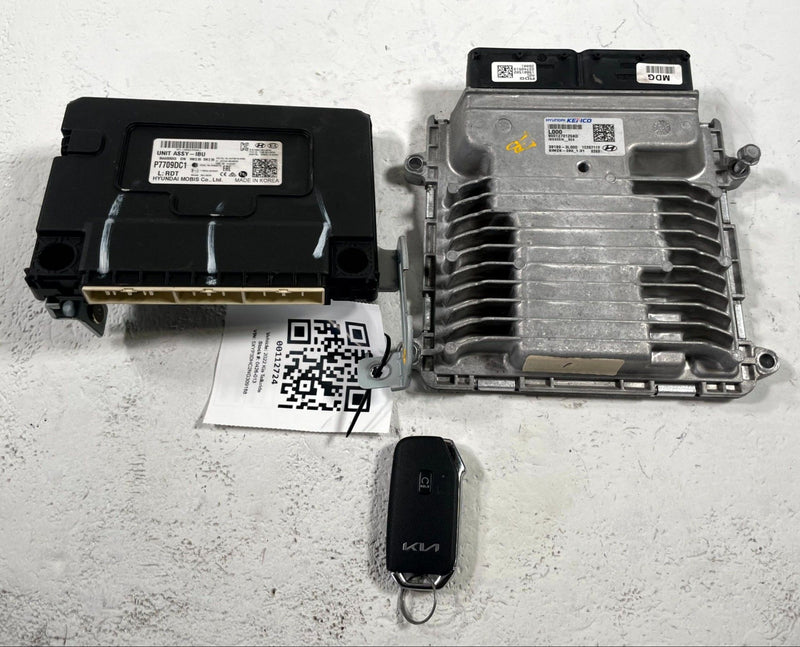 Load image into Gallery viewer, 2022 KIA TELLURIDE ENGINE &amp; BODY CONTROL MODULE ECM BCM W/ KEY FOB # 112724

