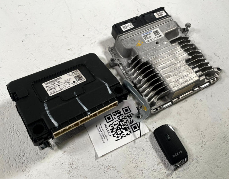 Load image into Gallery viewer, 2022 KIA TELLURIDE ENGINE &amp; BODY CONTROL MODULE ECM BCM W/ KEY FOB # 112724
