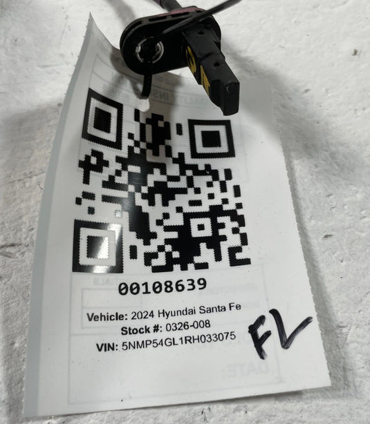 2024-2026 HYUNDAI SANTA FE FRONT LEFT SIDE ABS WHEEL SPEED SENSOR 2.5L